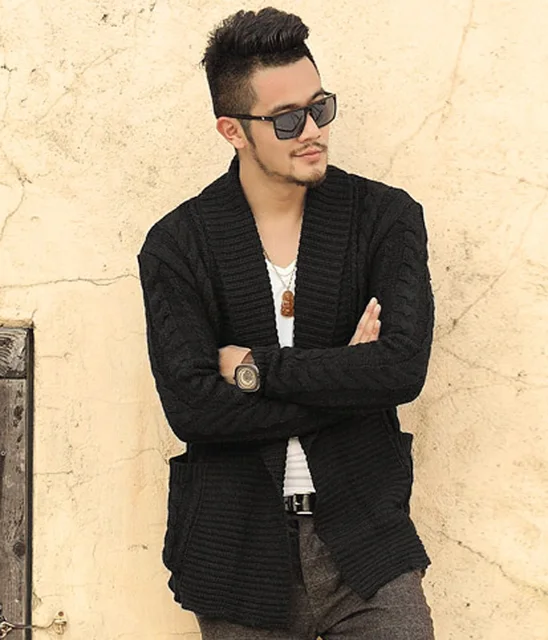 Mens Cardigan Sweater 2016 Autumn & Winter Warm Thick