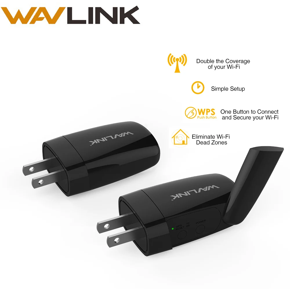 

Wavlink Mini 300Mbps Wifi Extender Amplifier Wall Plug 2.4Ghz Network Wireless Wifi Repeater Router 802.11b/g/n Signal Booster