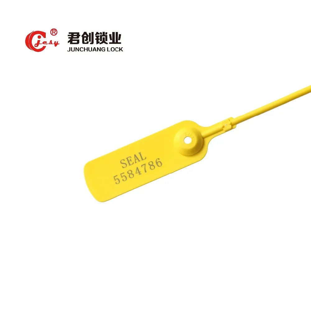 Yellow Plastic Padlock Security Seals with Metal Wire Numbered Anti Tamper Tag Pack of 100