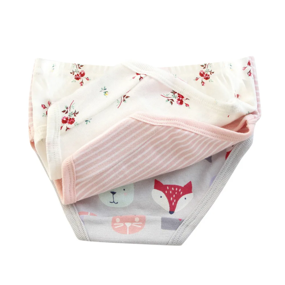 

MUQGEW 2019 Hot Sale 3Pcs Baby Girls Soft Kids Underwear Children Underpants Cartoon Short Pants Dropshipping Baby Clothes