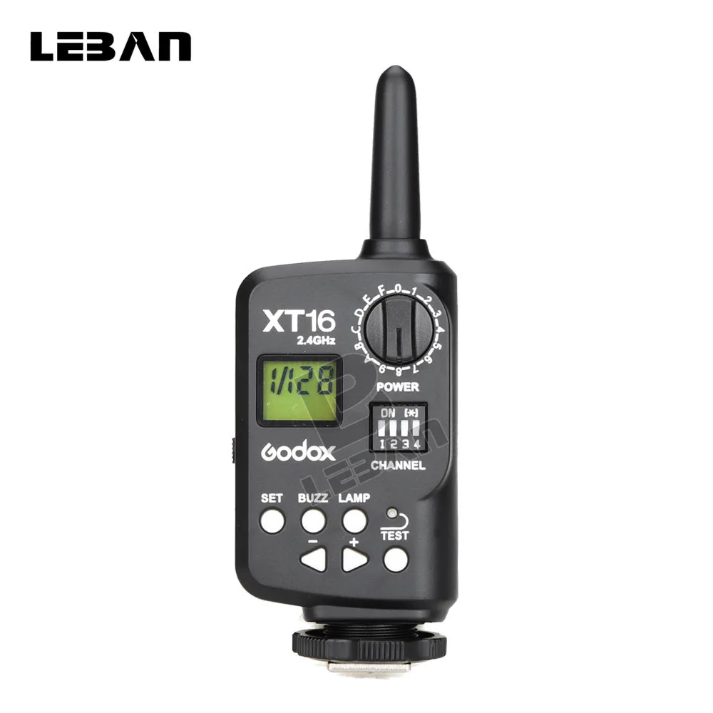 

Godox XT16 Wireless Radio-Controlled Flash Trigger for Godox AD360 DP/DE/QT/GT/GS Series Studio Flash Light (Transmitter Only)