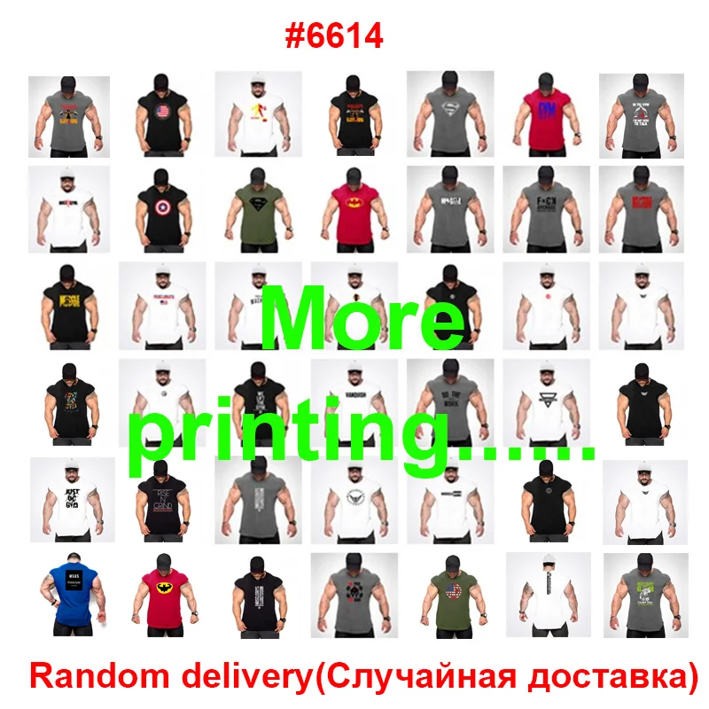 

3Pcs/Lot Mens Clothes 2019 Bodybuilding Tank Top Fitness Clothing Gyms Singlet Workout Stringer Tanktop Muscle Sleeveless Shirt