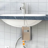 Chauffe-eau électrique instantané universel sans réservoir, affichage de la température, pour la cuisine et la douche, eau chaude 5
