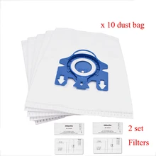 Filtres de remplacement pour aspirateur Miele 3D GN, 12 pièces, C2 C3 S2 S5 S8 S5210 S5211 S8310