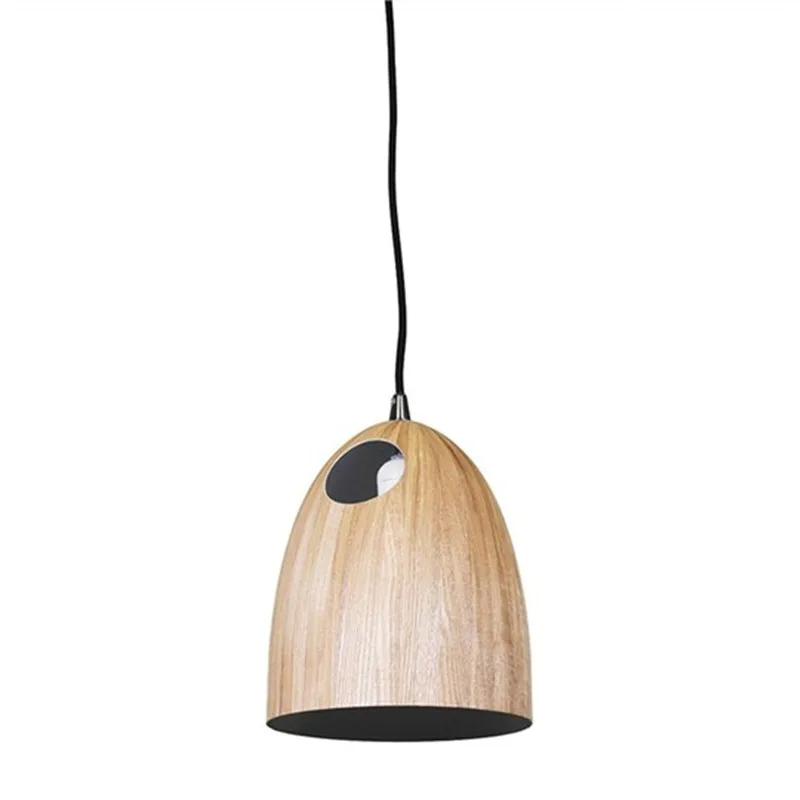 Oak Pendant Lights Wood Pendant Lamp Natural Minimalist Suspension Living Room Bedroom Office Droplight Lustres PL408