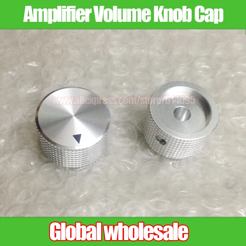 

1pcs Hexagon Socket Screw Aluminum Alloy Amplifier Volume Knob Cap / Potentiometer Cap Indicator Mark / Hole 6MM / D25MM * 15MM