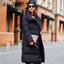 AILOOGE Зимняя коллекция, женский пуховик, куртка, теплый, высокое качество, женский пуховик, женская утепленная куртка большого размера плюс, верхняя одежда