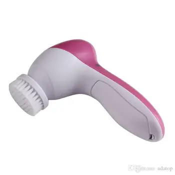 

50 sets 5 In 1 Electric Facial Cleaner Face Cleansing Brush Skin Care Brush Beauty Care Massager Scrubber DHL