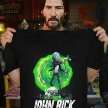 Забавная пародия Джон Рик, футболка с принтом, Мужская футболка с коротким рукавом, Забавные футболки