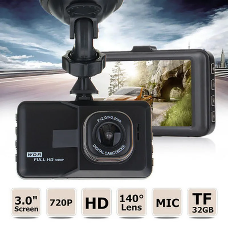 3-дюймовый тире Камера Видеорегистраторы для автомобилей rigister 1080P Dash Cam видео рекордер видео регистратор dvr для вождения Запись автомобильный детектор