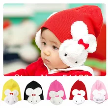 1 шт., милая детская шапка с мультяшным Кроликом, хлопковая шапка для младенцев, детские шапки