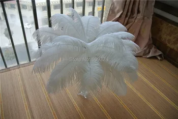 

FREE SHIPPING 100pcs/lot 14-16inch Ostrich Feather plume white for Wedding Centerpiece event party supplies feather decor