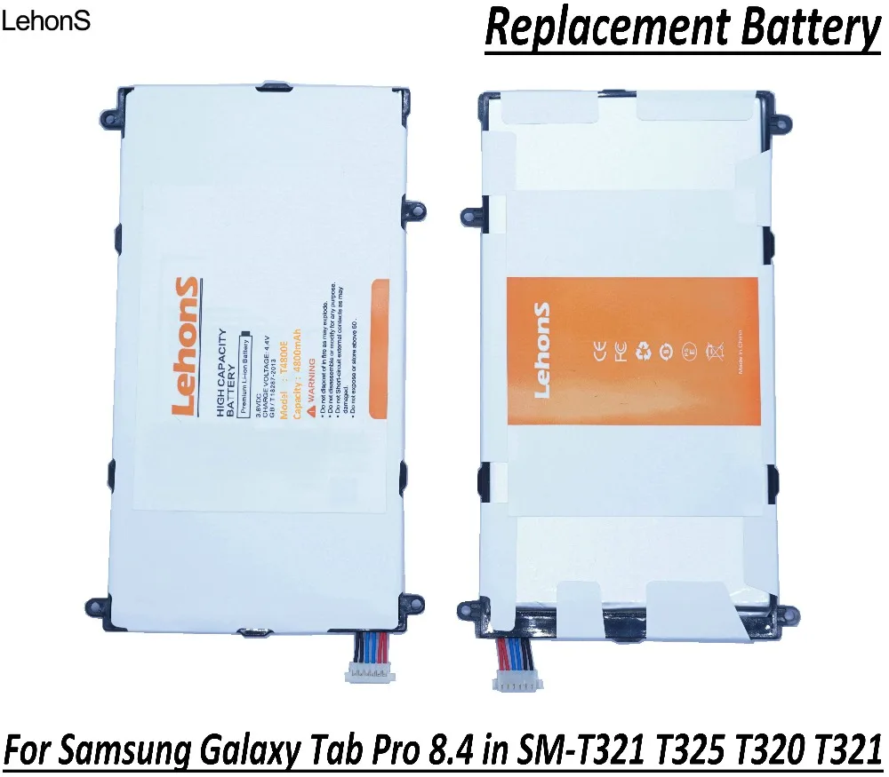 LehonS 1x Brand New 4800mAh Tablet Battery for Samsung Galaxy Tab Pro 8.4 in SM-T321 T325 T320 T321 T4800E Batteries | Мобильные