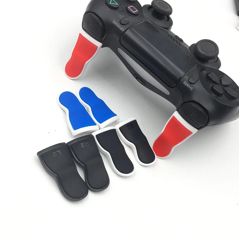 Пластиковые резиновые изогнутые кнопки триггера L2 R2 для PlayStation 4 PS4 Dualshock Game Controller