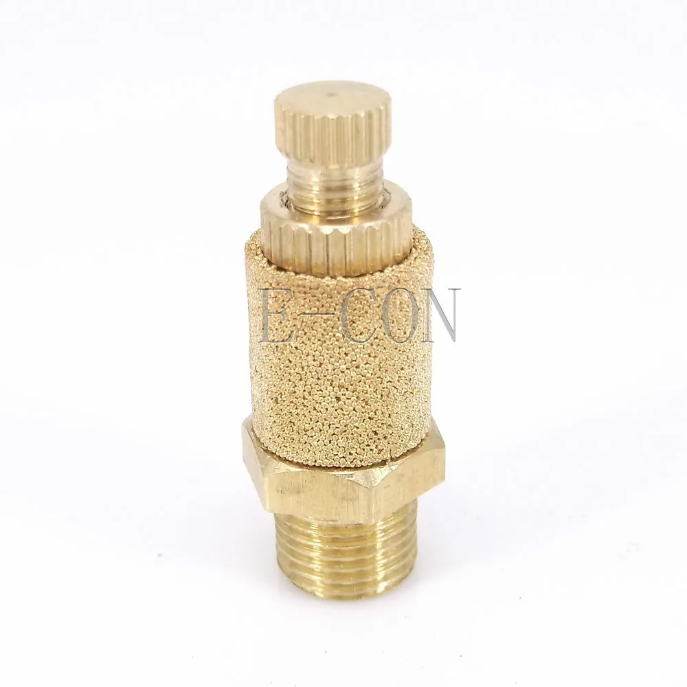 1pc Sinter Bronze Pneumatic Muffler Silencer Air Flow Speed Control 1/8