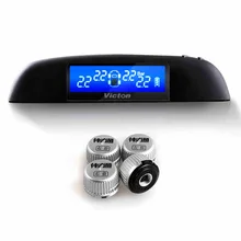 TPMS car tire pressure monitoring system with 4 external sensors High quality TPMS for your safety Support BAR and PSI