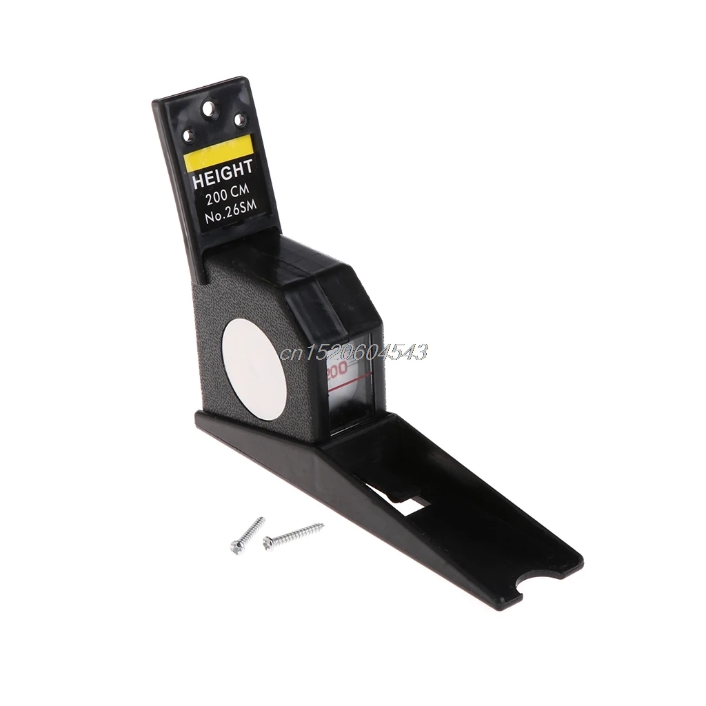

200cm Stadiometer Black Wall Mounted Height Meter Growth Ruler CM Metric R09 Drop ship