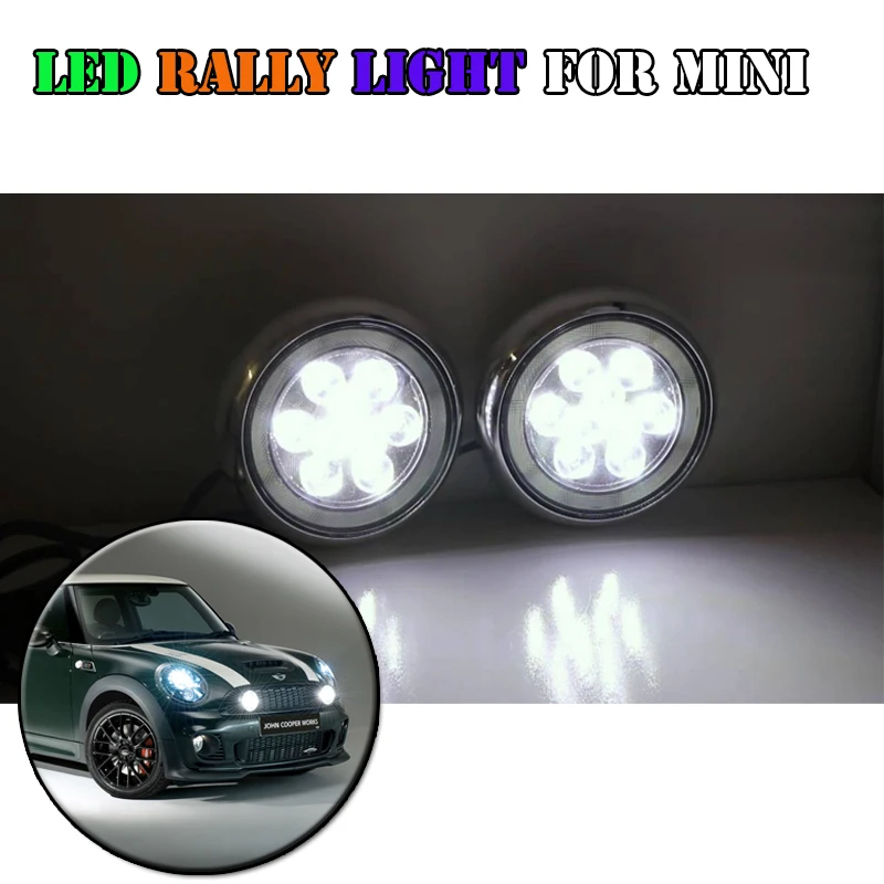 Us 134 09 10 Off New Products Mini Cooper Led Rally Driving Light With Halo Ring Angel Eyes Drl Chrome Black S Daylight Kits For Bmw In Car Us 134 09 10 Off New Products Mini Cooper Led Rally Driving Light With Halo Ring Angel Eyes Drl Chrome Black S Daylight Kits For Bmw In Car