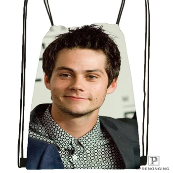 

Custom Dylan O'brien Drawstring Backpack Bag Cute Daypack Kids Satchel (Black Back) 31x40cm#180531-04-71
