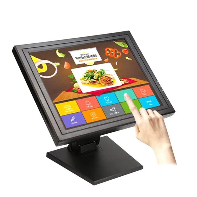 Special Offers 17 Inch Touch Screen LED Monitor POS TFT LCD TouchScreen 1024 X 768 Retail Restaurant Bar Touch Screen Display USB Interface