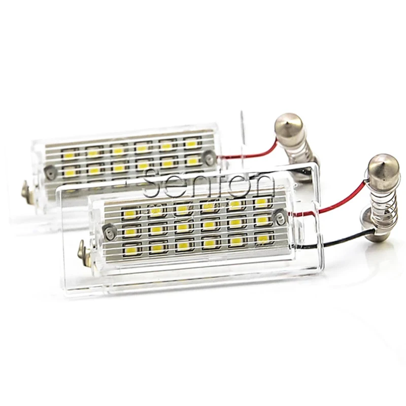

1Pair Car LED number License Plate Light 12V White SMD LED canbus lamp bulb Car Styling For BMW X5 E53 X3 E83 accessories