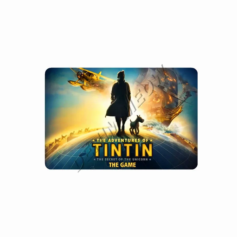 Tintin Catoon Movie Tin Sign Metal Plate Vintage Wall Art Poster Iron Painting Bar Coffee Kids Room Wall Craft Home Decor WY66 - Цвет: 19