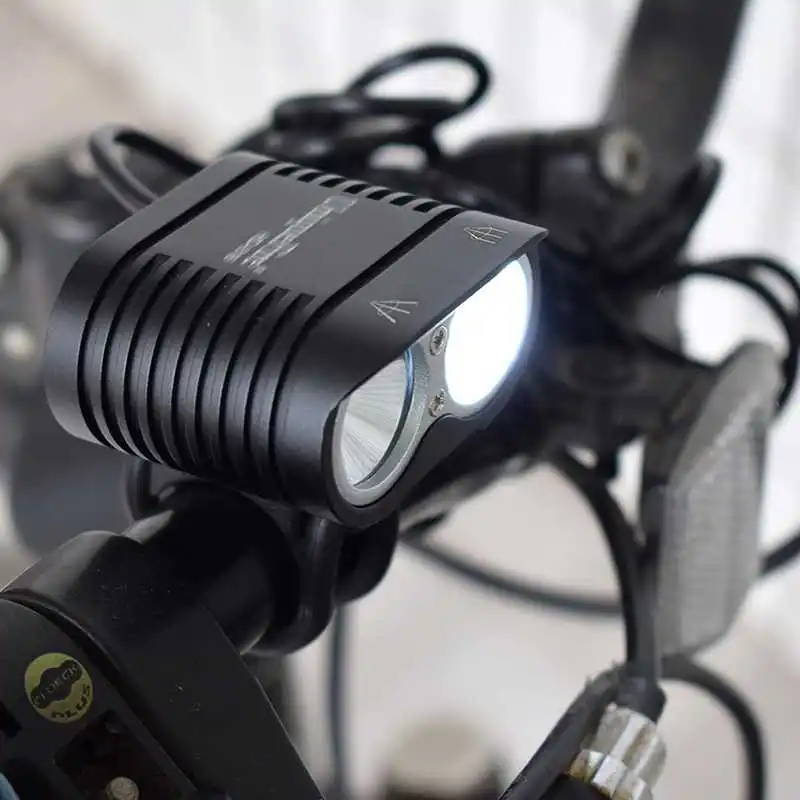 Cheap WasaFire XM-L2 *2 LED Bike LED Front Lights Bicycle Light MTB Cycling 3800lm Head Light charger battery pack dynamo bike light 8