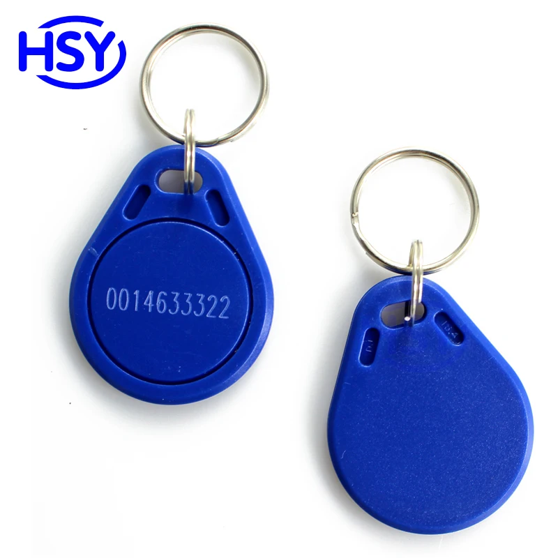 

20pcs a lot Blue Color RFID Smart Keyfob Proximity EM ID Access Control Keytag 13.56Mhz MF IC Token Keychain