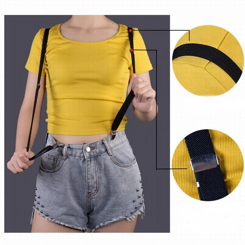 BD005-4 Size 4 clips on 1.5 cm Width Men's Suspenders Women Elastic Adjustable Adult Braces Kids Children Boys Girls Accessories BD005-4 Size 4 clips on 1.5 cm Width Men's Suspenders Women Elastic Adjustable Adult Braces Kids Children Boys Girls Accessories