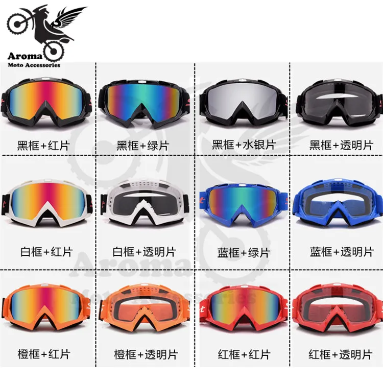 Óculos para Motociclismo Óculos de Corrida Acessório para Motocross Dirt Bike Road mx Off 6 Óculos p moto