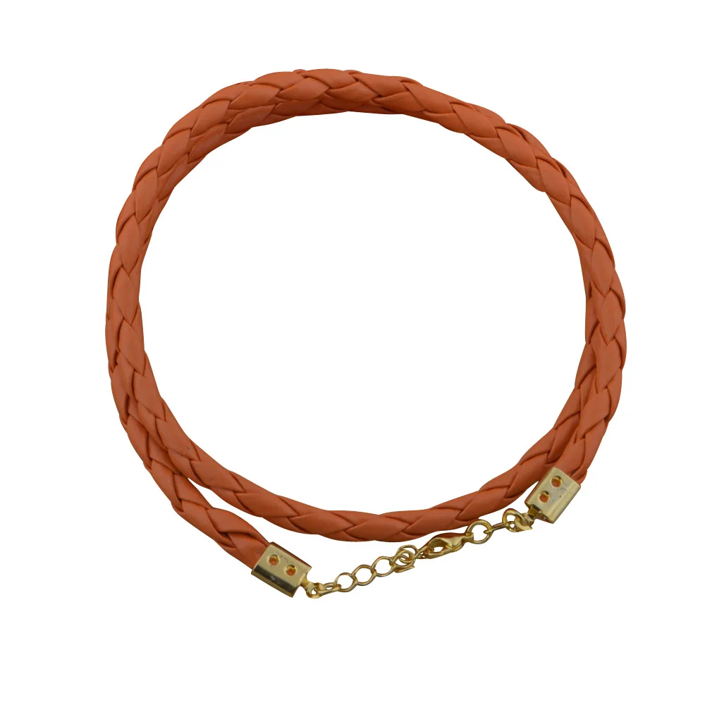 

Nice New Simple Women/Man, orange Rope Plated Necklace Gift for Friends
