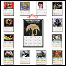 

2019 Calendar Band coated paper poster Cafe Bar Poster Poster Decorative Painting 42X30cm