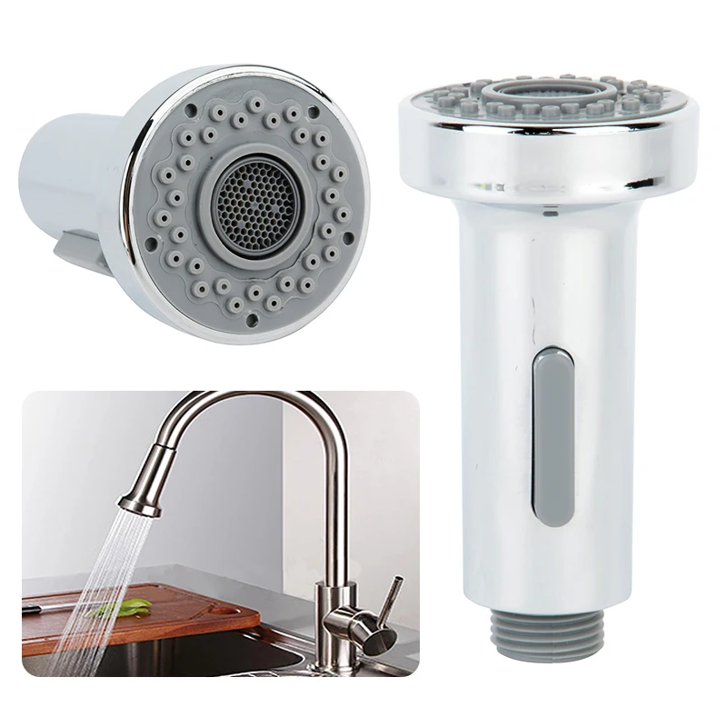 Mayitr Stainless Steel Faucet Tap Head Kitchen Nickel Sink Pull Down Spray Shower Head Silver For Kitchen Faucet Accessories