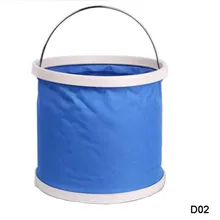 9L 11L Портативный Открытый армейский тренировочный лагерь для путешествий водонепроницаемый Оксфорд Кемпинг складное ведро автомобиль Рыбалка обрушенный ведро D02D03