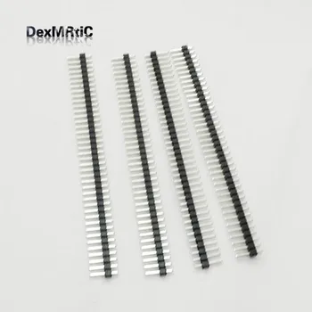 

100pcs single row needle 1x40p 40pin 2.54mm pitch straight male pin header wholesale