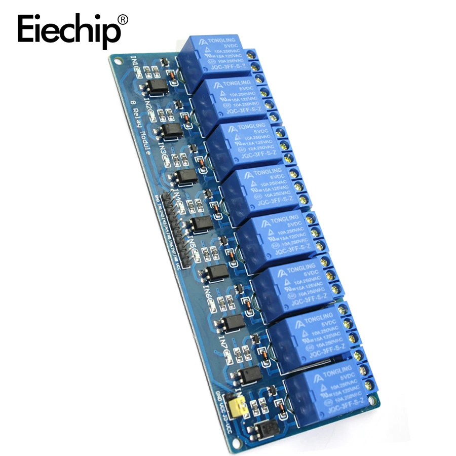 8 канальное релейное реле Φ 5V модуль для arduino контрольная панель ПЛК in stock.8 road