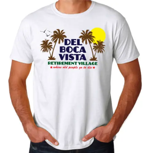 Del Boca Vista забавная футболка в стиле сейнфельда для выхода свет дома арт деко