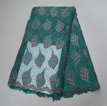 

E4943 African Lace Fabric 2019 High Quality Nigerian French Guipure Cord Lace fabric With Stone Beads For Wedding