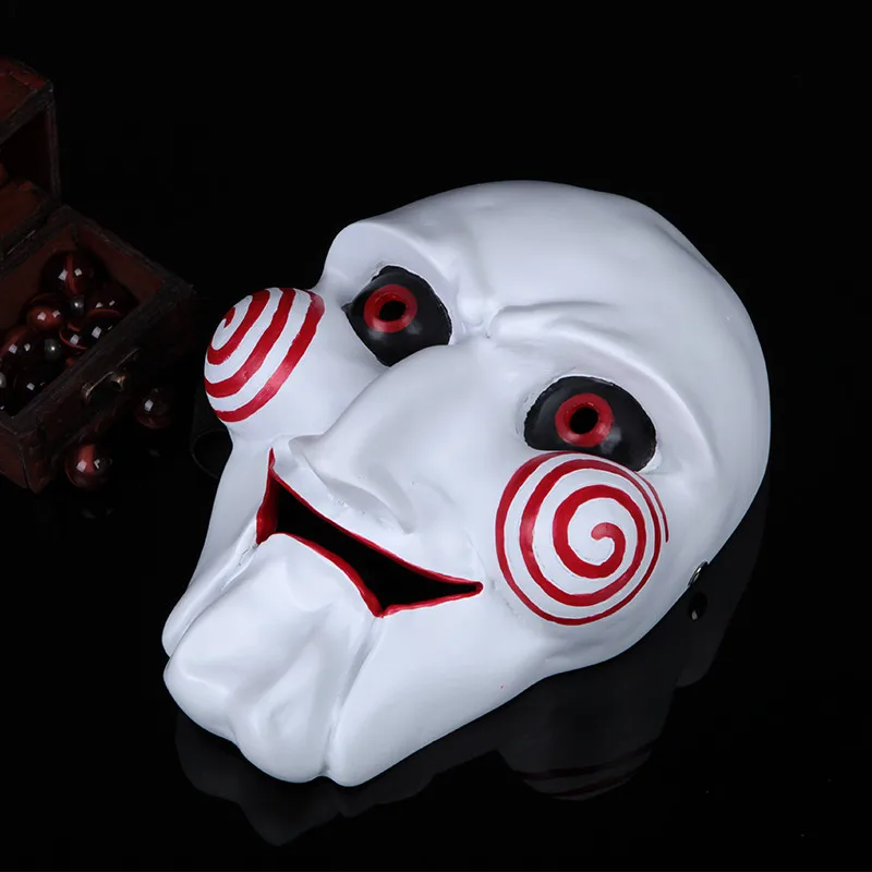 High-grade Resin Mask Electric Saw Puppet Adam Creepy Scary Moive Halloween Mascara Cosplay Party Masquerade Dress Costume Props (7)