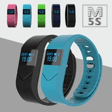 Сердечного ритма Мониторы Часы Bluetooth Smart Браслет M5S с Фитнес трекер сна Мониторы для Xiaomi iphone смартфон