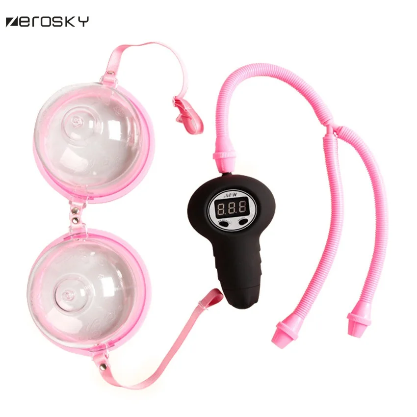 Zerosky Breast Massage Electric Vacuum Aspiration Cupping Breast 