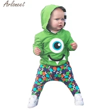 ARLONEET/комплект одежды для маленьких мальчиков и девочек, детская одежда с героями мультфильмов, комплект одежды для маленьких девочек, зимняя Рождественская одежда