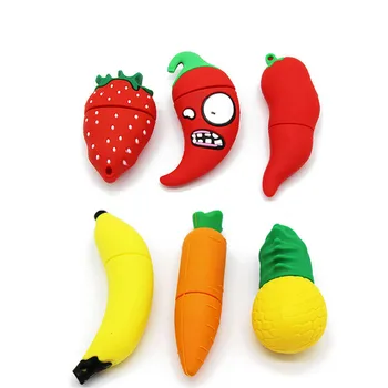 

Fruit and vegetable strawberry banana pineapple USB Flash Drive 32GB Pen Drive 16GB 8GB 4G Cartoon U disk