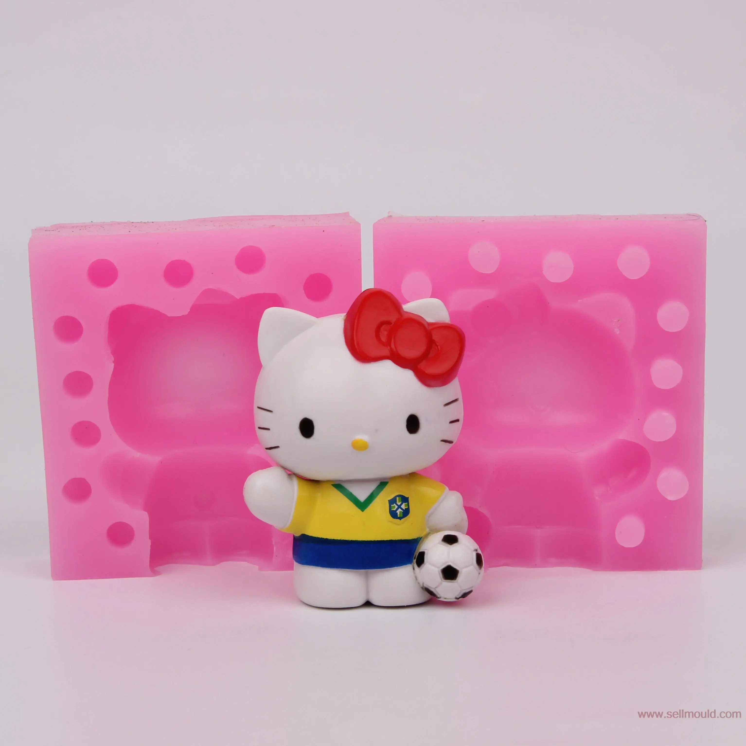 

3D Silicone Mold Carton Cat Cake Decorating Tools Play Football BKSILICONE WB009