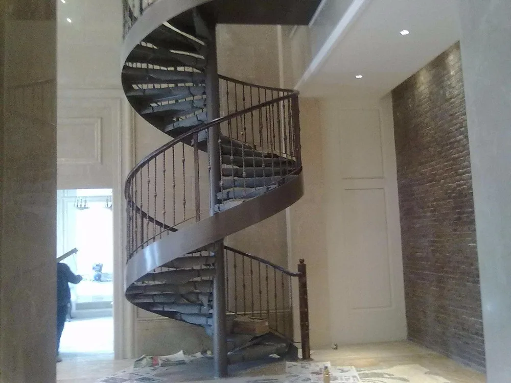 

spiral staircase cost remodel stair railing metal stair rods