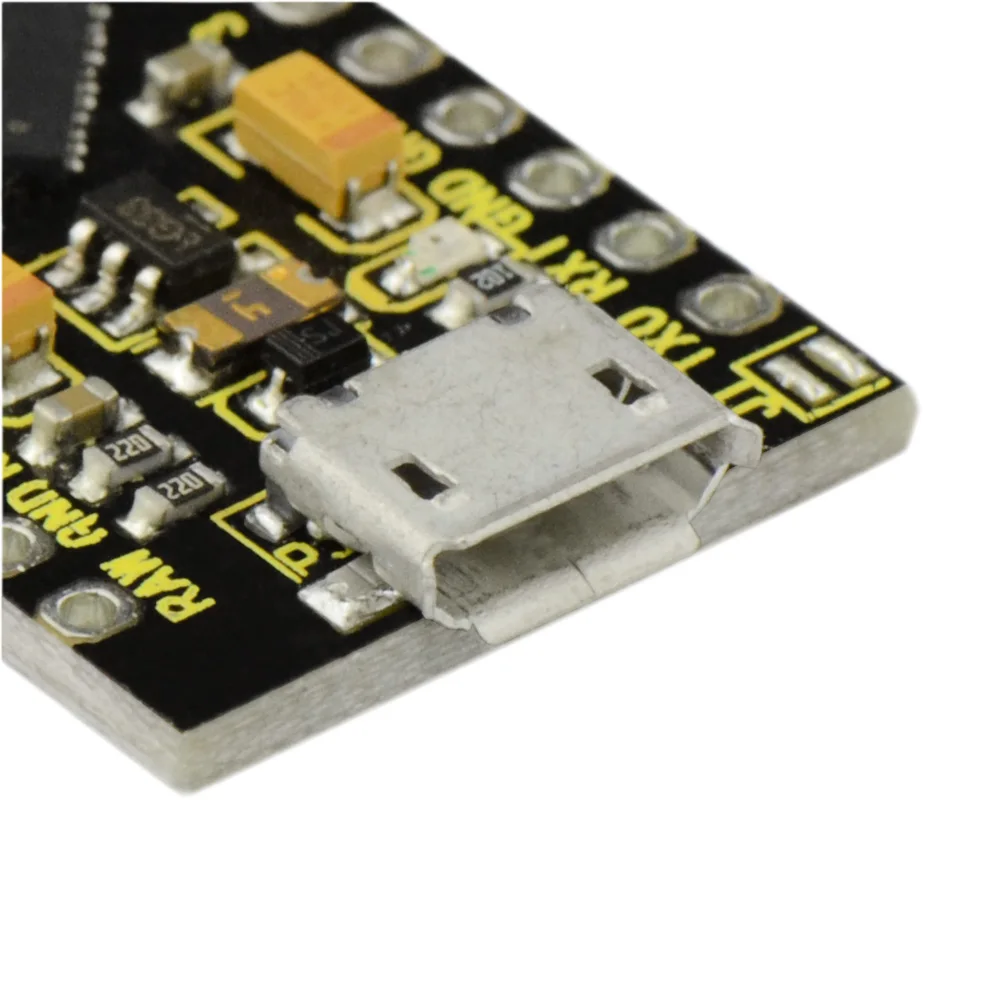Keyestudio PRO MICRO ATmega32U4 3,3 V/16 МГц макетная плата с 2 row штыревые для Arduino Leonardo