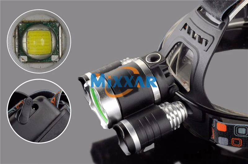 ZK20 светодиодный налобный фонарь с высокими люменами 4 режима T6 18650 перезаряжаемый аккумулятор фонарик водонепроницаемый Наружное освещение кемпинг рыбалка