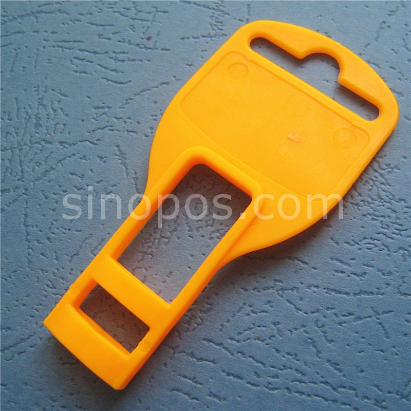 

Moulded Screwdriver Hang Tabs, self-merchandising display holder electroprobe packaging head scabbard hanger hook tool storage