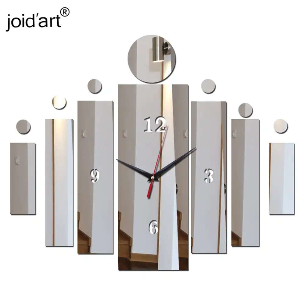 Top 2019 Limited New Arrival Luxury Mirror Wall Clock Living Room