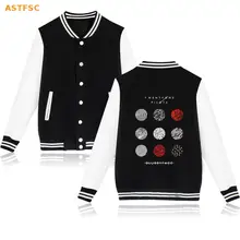 New Fashion Design Mens Pink Jacket 4XL Twenty One Pilots Print Bomber Jacket Men Skateboard Hipster